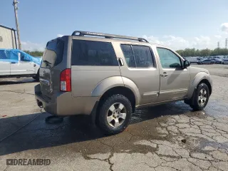 2006 Nissan Pathfinder SE with VIN 5N1AR18WX6C605168, listed as a Copart auction lot 51843215 with 225,334 mi miles and Clean Title. Bid and sale history available at carsss.com. Image 3.