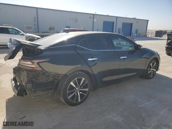 2021 Nissan Maxima SV with VIN 1N4AA6CV9MC508280, listed as a Copart auction lot 49689575 with 79,780 mi miles and Salvage Title. Bid and sale history available at carsss.com. Image 3.