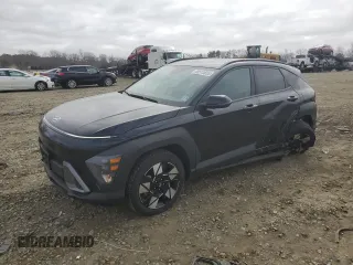 2024 Hyundai Kona SEL with VIN KM8HBCAB0RU083557, listed as a Copart auction lot 48513655 with 15,131 mi miles and Salvage Title. Bid and sale history available at carsss.com. Image 1.