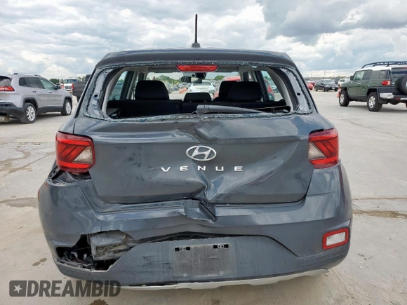 2023 Hyundai Venue SE with VIN KMHRB8A30PU265573, listed as a Copart auction lot 56386975 with 59,191 mi miles and Salvage title. Bid and sale history available at DreamBid. Image 6.
