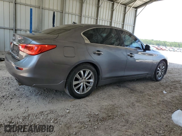 2014 Infiniti Q50 Premium with VIN JN1BV7APXEM688882, listed as a Copart auction lot 60543615 with 194,565 mi miles and Non repairable. Bid and sale history available at DreamBid. Image 3.