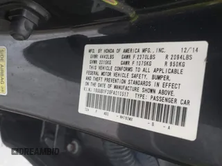 2015 Acura TLX with VIN 19UUB1F39FA010517, listed as a IAAI auction lot 41966748 with 171,138 mi miles. Bid and sale history available at carsss.com. Image 9.