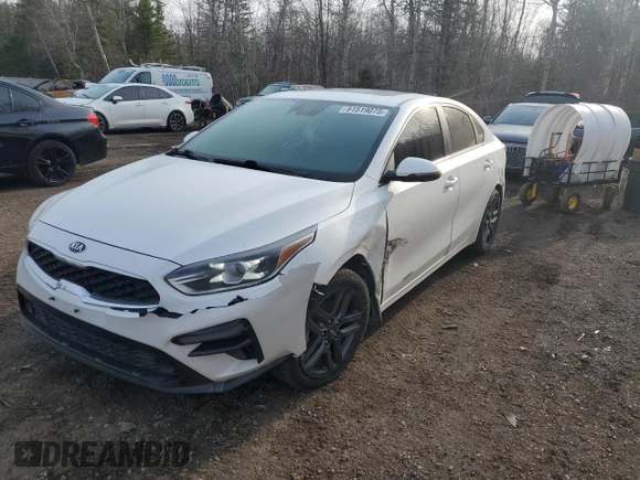 2021 Kia Forte EX with VIN 3KPF54AD2ME353101, listed as a Copart auction lot 51519075 with 124,120 mi miles and Salvage Title. Bid and sale history available at DreamBid. Image 1.