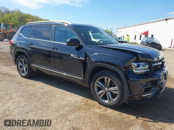 2019 Volkswagen Atlas SEL R-Line z VIN 1V2RR2CA0KC579035, wystawiony jako IAAI lot #42205407 z przebiegiem 66 188 mil mil oraz . Historia ofert i sprzedaży dostępna na DreamBid. Obrazek 1.