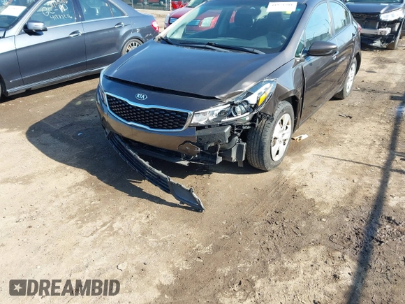 2017 Kia Forte LX with VIN 3KPFK4A7XHE156816, listed as a IAAI auction lot 41974501 with 153,606 mi miles. Bid and sale history available at carsss.com. Image 6.