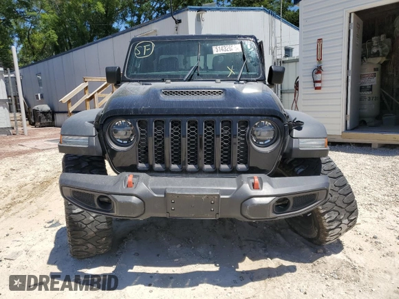 2021 Jeep Gladiator Mojave with VIN 1C6JJTEG3ML554606, listed as a Copart auction lot 51432625 with 58,297 mi miles and Salvage Title. Bid and sale history available at DreamBid. Image 5.