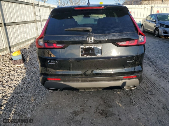 2025 Honda CR-V Hybrid Sport Touring with VIN 7FARS6H91SE053919, listed as a Copart auction lot 85445784 with 799 mi miles and Salvage Title. Bid and sale history available at carsss.com. Image 6.