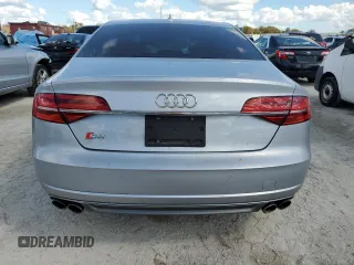 2015 Audi S8 with VIN WAUK2AFD6FN011936, listed as a Copart auction lot 74001664 with 0 mi miles and Salvage Title. Bid and sale history available at carsss.com. Image 6.