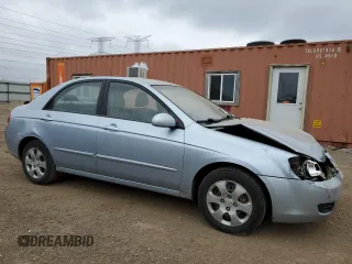 2008 Kia Spectra SX with VIN KNAFE121385553406, listed as a Copart auction lot 82035564 with 115,435 mi miles and Salvage Title. Bid and sale history available at carsss.com. Image 4.