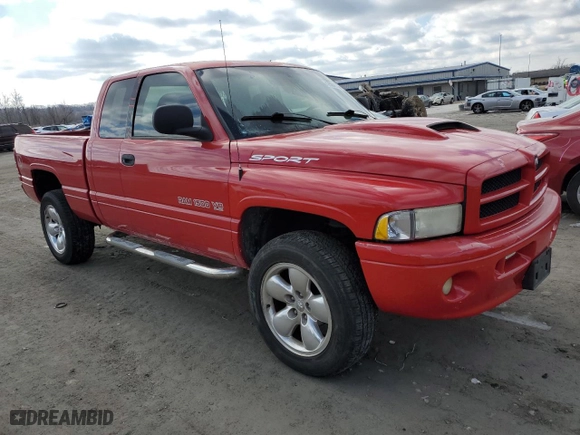 2000 Dodge Ram 1500 with VIN 3B7HF13Z4YG125687, listed as a Copart auction lot 42504674 with 125,178 mi miles and Salvage Title. Bid and sale history available at carsss.com. Image 4.