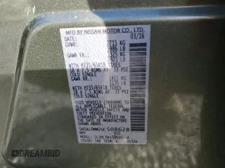 2016 Infiniti QX60 with VIN 5N1AL0MM2GC508628, listed as a Copart auction lot 85034354 with 117,245 mi miles and Salvage Title. Bid and sale history available at DreamBid. Image 15.