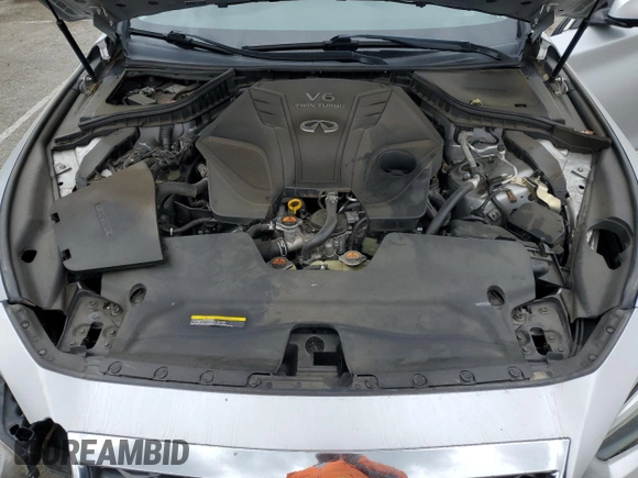 2019 Infiniti Q50 Luxe with VIN JN1EV7AP5KM519698, listed as a Copart auction lot 53374145 with 80,202 mi miles and Salvage title. Bid and sale history available at DreamBid. Image 11.