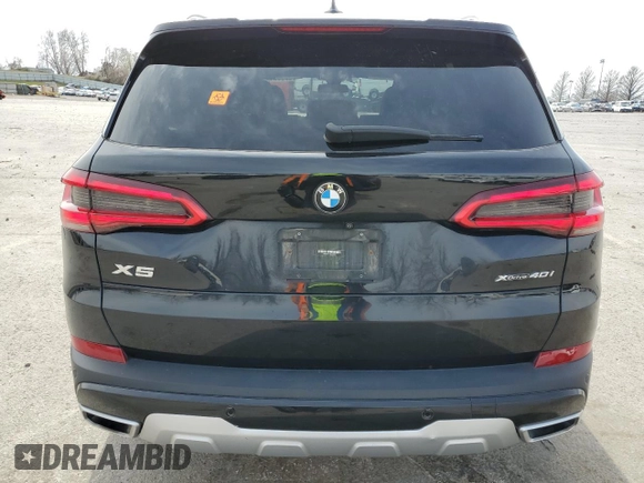 2019 BMW X5 xDrive40i with VIN 5UXCR6C57KLL34538, listed as a Copart auction lot 50252445 with 108,588 mi miles and Salvage Title. Bid and sale history available at carsss.com. Image 6.