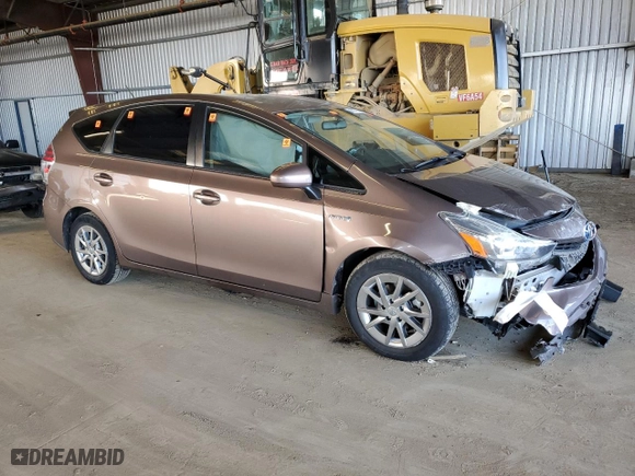 2015 Toyota Prius v Two with VIN JTDZN3EU9FJ031921, listed as a Copart auction lot 45972685 with 131,630 mi miles and Salvage Title. Bid and sale history available at carsss.com. Image 4.
