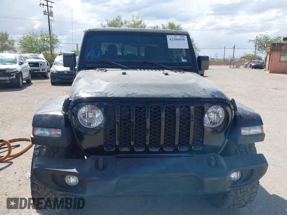 2021 Jeep Gladiator Willys with VIN 1C6HJTAG7ML523718, listed as a IAAI auction lot 42206058 with 48,071 mi miles and . Bid and sale history available at DreamBid. Image 12.