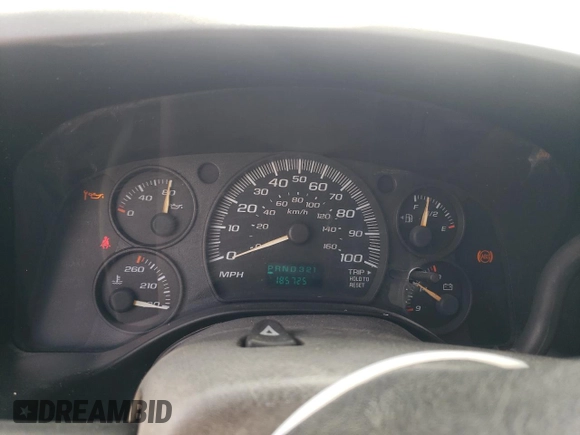 2005 Chevrolet Express Cargo with VIN 1GCFG15T051142218, listed as a Copart auction lot 57409005 with 185,725 mi miles and Salvage title. Bid and sale history available at DreamBid. Image 9.