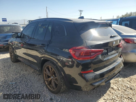 2020 BMW X3 M Competition with VIN 5YMTS0C00LLT10145, listed as a Copart auction lot 73414014 with 0 mi miles and Salvage Title. Bid and sale history available at carsss.com. Image 2.