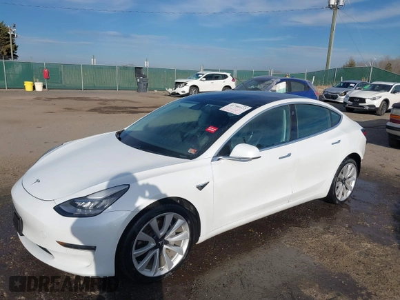 2019 Tesla Model 3 Long Range with VIN 5YJ3E1EB7KF442390, listed as a IAAI auction lot 41700122 with 65,539 mi miles. Bid and sale history available at carsss.com. Image 20.