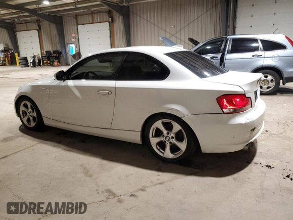 2012 BMW 1 Series 128i with VIN WBAUP9C58CVL91704, listed as a Copart auction lot 51833175 with 88,129 mi miles and Clean title. Bid and sale history available at DreamBid. Image 2.