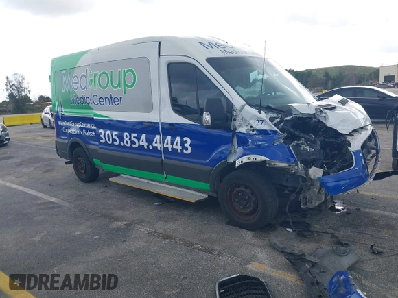 2021 Ford Transit Passenger XL with VIN 1FBAX2C87MKA13243, listed as a IAAI auction lot 41211001 with 94,954 mi miles and . Bid and sale history available at DreamBid. Image 1.