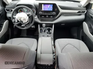 2023 Toyota Highlander Hybrid LE with VIN 5TDBBRCH5PS586128, listed as a Copart auction lot 55253445 with 28,362 mi miles and Salvage title. Bid and sale history available at DreamBid. Image 8.