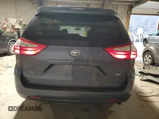 2016 Toyota Sienna LE with VIN 5TDJK3DC1GS130722, listed as a Copart auction lot 80244024 with 129,602 mi miles and Salvage Title. Bid and sale history available at carsss.com. Image 6.