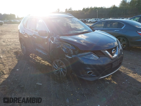 2016 Nissan Rogue SV with VIN KNMAT2MV6GP734169, listed as a IAAI auction lot 41112001 with 243,883 mi miles. Bid and sale history available at carsss.com. Image 1.