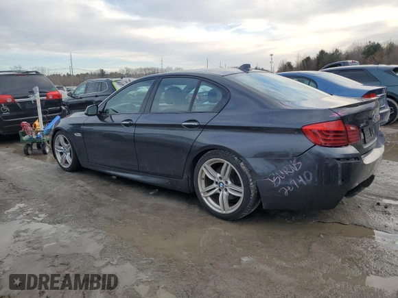 2014 BMW 5 Series 535i xDrive with VIN WBA5B3C5XED535942, listed as a Copart auction lot 46106275 with 183,796 mi miles and Clean Title. Bid and sale history available at carsss.com. Image 2.