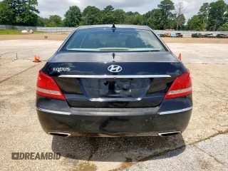 2012 Hyundai Equus Signature with VIN KMHGH4JH3CU056607, listed as a Copart auction lot 61742495 with 164,031 mi miles and Salvage title. Bid and sale history available at DreamBid. Image 6.