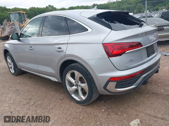 2023 Audi Q5 Sportback S line Prestige with VIN WA16AAFY1P2002049, listed as a IAAI auction lot 42450923 with 24,765 mi miles and . Bid and sale history available at DreamBid. Image 3.