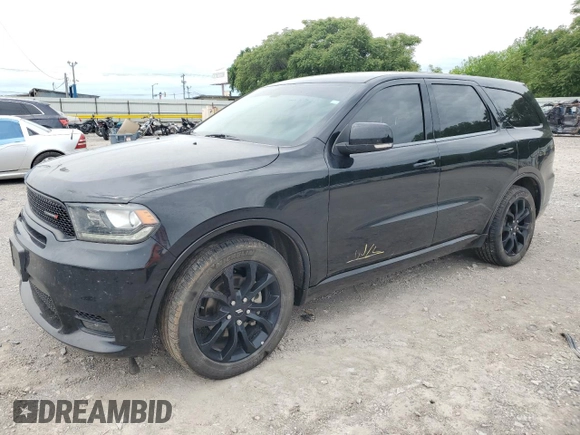2020 Dodge Durango GT with VIN 1C4RDHDG0LC161341, listed as a Copart auction lot 55792215 with 83,291 mi miles and Non repairable. Bid and sale history available at DreamBid. Image 1.