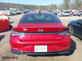 2022 Hyundai Elantra Hybrid Limited with VIN KMHLN4AJ2NU024213, listed as a IAAI auction lot 41643493 with 46,135 mi miles. Bid and sale history available at carsss.com. Image 16.