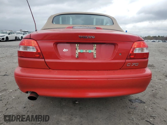 2004 Volvo C70 with VIN YV1NC62D64J060679, listed as a Copart auction lot 51819205 with 143,867 mi miles and Salvage Title. Bid and sale history available at carsss.com. Image 6.