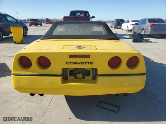 1987 Chevrolet Corvette with VIN 1G1YY3187H5107586, listed as a Copart auction lot 46694525 with 110,278 mi miles and Salvage Title. Bid and sale history available at carsss.com. Image 6.