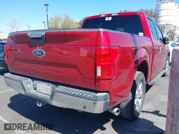2018 Ford F-150 XL with VIN 1FTEW1CGXJKE00575, listed as a IAAI auction lot 41827249 with 138,019 mi miles. Bid and sale history available at carsss.com. Image 4.