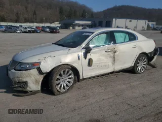 2012 Lincoln MKS with VIN 1LNHL9ER7CG806639, listed as a Copart auction lot 48614455 with 181,584 mi miles and Salvage Title. Bid and sale history available at carsss.com. Image 1.