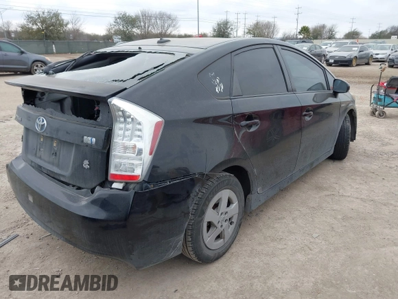 2011 Toyota Prius I with VIN JTDKN3DU4B5305208, listed as a IAAI auction lot 41577276 with 168,473 mi miles. Bid and sale history available at carsss.com. Image 4.