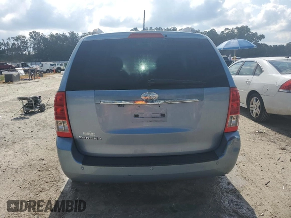 2012 Kia Sedona LX with VIN KNDMG4C72C6498832, listed as a Copart auction lot 78017424 with 167,289 mi miles and Salvage Title. Bid and sale history available at carsss.com. Image 6.