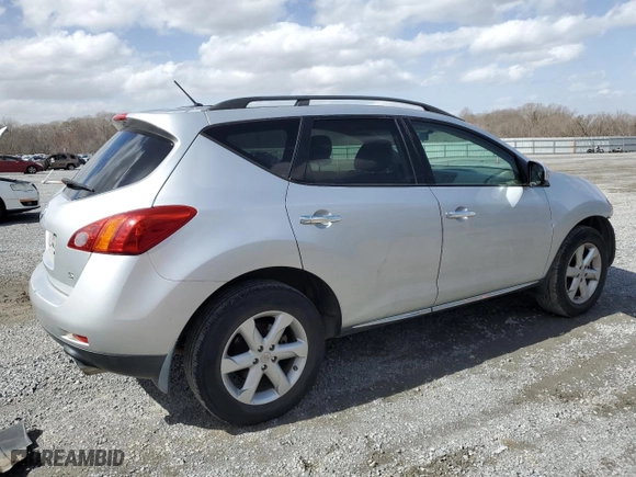 2009 Nissan Murano S with VIN JN8AZ18U99W100376, listed as a Copart auction lot 48118475 with 144,923 mi miles and Salvage Title. Bid and sale history available at carsss.com. Image 3.