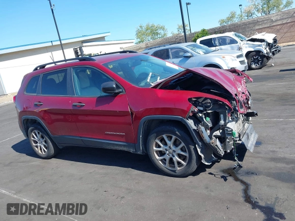 2017 Jeep Cherokee Sport z VIN 1C4PJLAB3HW559080, wystawiony jako IAAI lot #42206718 z przebiegiem 97 638 mil mil oraz . Historia ofert i sprzedaży dostępna na DreamBid. Obrazek 14.