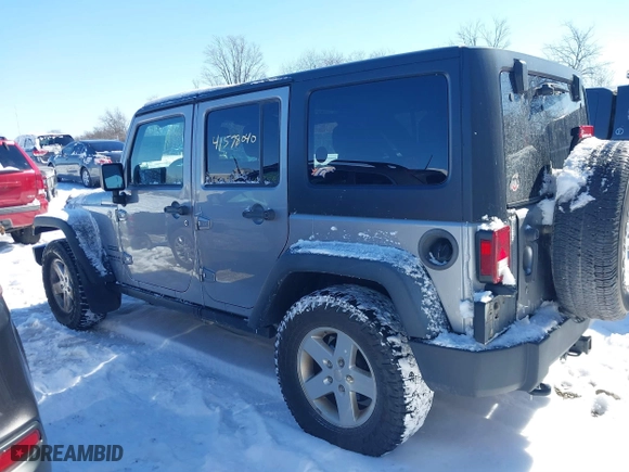 2013 Jeep Wrangler Unlimited Sport with VIN 1C4BJWDGXDL651995, listed as a IAAI auction lot 41578040 with 114,698 mi miles. Bid and sale history available at carsss.com. Image 14.