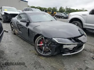 2021 Toyota Supra 3.0 z VIN WZ1DB0C05MW043003, wystawiony jako Copart lot #58097515 z przebiegiem 46 745 mil mil oraz Szkoda całkowita • Salvage title. Historia ofert i sprzedaży dostępna na DreamBid. Obrazek 4.