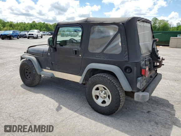 2004 Jeep Wrangler SE with VIN 1J4FA29124P796031, listed as a Copart auction lot 56875525 with 239,488 mi miles and Clean title. Bid and sale history available at DreamBid. Image 2.