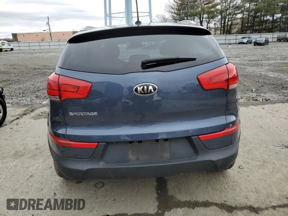 2016 Kia Sportage LX with VIN KNDPBCAC0G7826707, listed as a Copart auction lot 49314115 with Not Provided miles and Salvage Title. Bid and sale history available at carsss.com. Image 6.