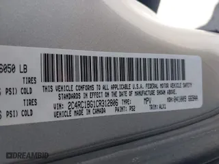 2012 Chrysler Town & Country Touring with VIN 2C4RC1BG1CR312806, listed as a IAAI auction lot 41861636 with 215,039 mi miles. Bid and sale history available at carsss.com. Image 9.