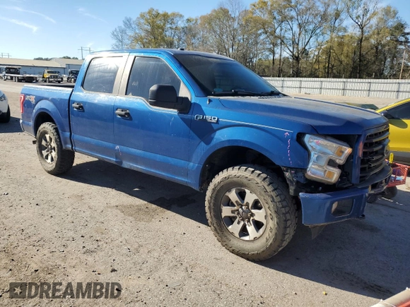 2017 Ford F-150 XL with VIN 1FTEW1EP9HFA31093, listed as a Copart auction lot 48939935 with 150,964 mi miles and Salvage Title. Bid and sale history available at carsss.com. Image 4.