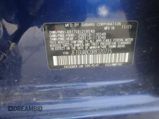 2024 Subaru Impreza with VIN JF1GUABC0R8320715, listed as a Copart auction lot 42756825 with 15,193 mi miles and Salvage Title. Bid and sale history available at carsss.com. Image 13.