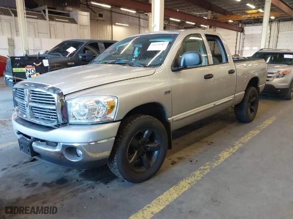 2007 Dodge Ram 1500 Laramie with VIN 1D7HU18287S239951, listed as a IAAI auction lot 41424307 with 1 mi miles. Bid and sale history available at carsss.com. Image 2.
