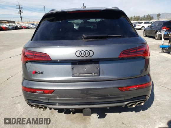 2023 Audi SQ5 Premium Plus with VIN WA1B4AFY0P2167063, listed as a Copart auction lot 39869674 with 12,008 mi miles and . Bid and sale history available at DreamBid. Image 6.