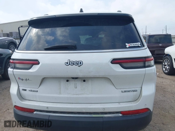 2021 Jeep Grand Cherokee Limited z VIN 1C4RJKBG7M8101781, wystawiony jako IAAI lot #42254809 z przebiegiem 58 753 mil mil oraz . Historia ofert i sprzedaży dostępna na DreamBid. Obrazek 16.